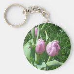 Pink Tulips Keychain