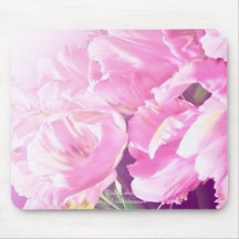 pink tulips mousepad