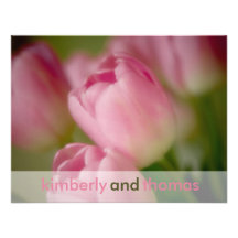 Pink Tulips • Wedding Invitation RSVP