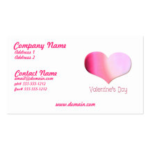 Pink Tye Dye Heart Business Card