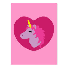 Pink Unicorn Postcards