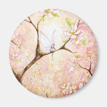 Pink View Blossom Magnet