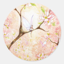 Pink View Blossom Stickers