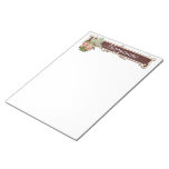 Pink Vintage Rose Personalised note pad