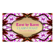 Pink Visionary Goddess Tarot Business Cards