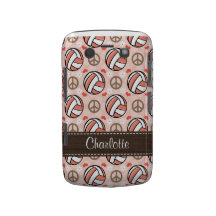 Pink Volleyball Blackberry Bold Case Cover