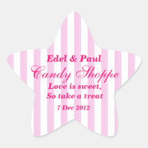 Pink Wedding Candy Shoppe Sticker