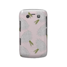 Pink White Floral Pattern Blackberry Case-Mate