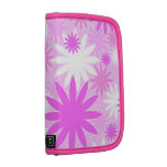 Pink white flowers planners