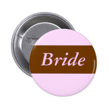 Pink with brown stripe, Bride nbutton