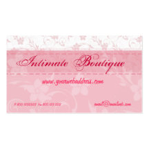 Pink Women Clothing Business Card Templates