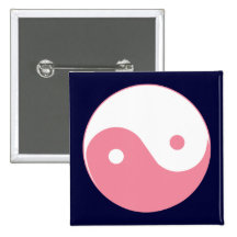 Pink Yin-Yang Symbol