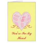 Pink You Are In My Heart Card