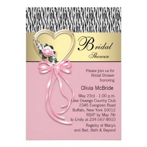 pink_zebra_black_gold_zebra_bridal_shower_invitation ...