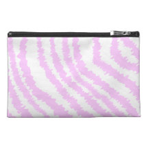 Pink Zebra Print, Animal Pattern. Travel Accessories Bags
