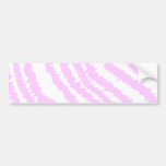 Pink Zebra Print, Animal Pattern. Bumper Stickers