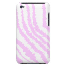 Pink Zebra Print, Animal Pattern. Barely There iPod Case