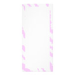 Pink Zebra Print, Animal Pattern. Custom Rack Card
