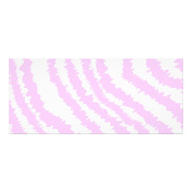 Pink Zebra Print, Animal Pattern. Personalized Announcement
