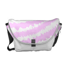 Pink Zebra Print, Animal Pattern. Courier Bags