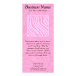 Pink Zebra Print, Animal Pattern. Rack Card Template
