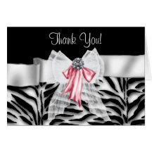 Pink Zebra Thank You Cards