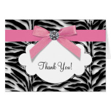 Pink Zebra Thank You Cards
