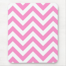 Pink zigzag chevron pattern mouse mat
