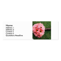 pinkflowers business card templates