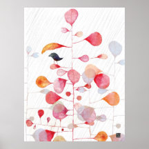PINKLEAFUMBRELLA PRINT