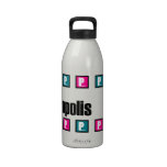 Pinkopolis Physical featuring Monki-aki Water Bottles