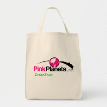 PinkPlanets GreenTeen Bag