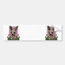 PinkTulipsKangaroo.png Bumper Stickers