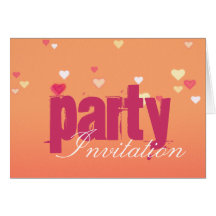Pinky Blush Party Invitation Card