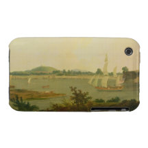 Pinnace Sailing Down the Ganges past Monghyr Fort, iPhone 3 Case