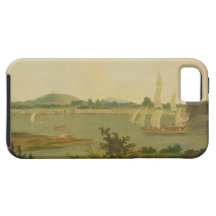 Pinnace Sailing Down the Ganges past Monghyr Fort, iPhone 5 Case