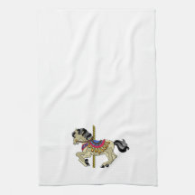 Pinto Carousel Horse Kitchen Towel
