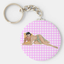 Pinup Girl Key Chains