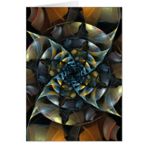 Pinwheel Abstract Art Note Card