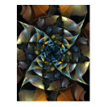 Pinwheel Abstract Art Postcard