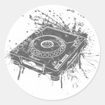 Pioneer CDJ-1000 Graffiti Round Stickers