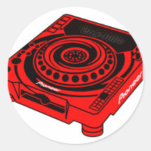 Pioneer CDJ 1000 Round Sticker