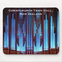 Pipe organ mousepad - Christchurch Town Hall