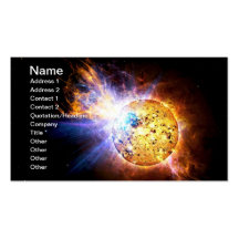 Pipsqueak Star Unleashes Monster Flare Business Card Template