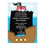 Pirate Ahoy Mates Birthday Party Invitation Boy