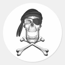 Pirate Bandanna Stickers