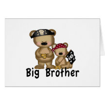 Pirate Big Brother Greeting Card
