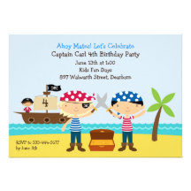 Pirate Birthday Party Invitation