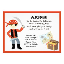Pirate Birthday Party Invitation