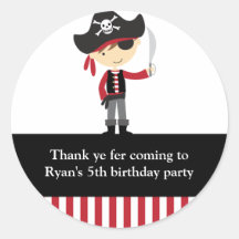 Pirate Boy Stickers